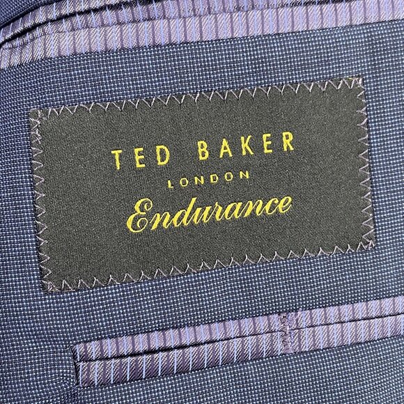 Ted Baker London Suit Mens 42L Navy Endurance 100% Wool Jay CT - Picture 6 of 16